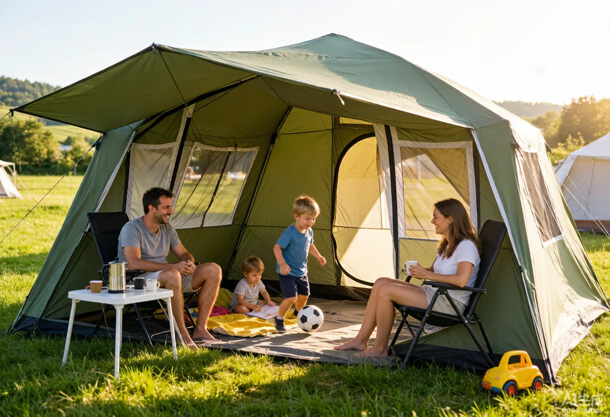 Family Camping Tent 4-Person Family Camping Tent